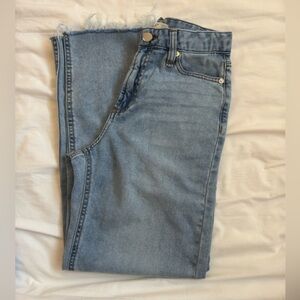 Oat New York Light Blue Cropped Jeans